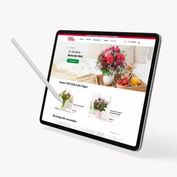 Teaser: Webseite blume2000.de neues Design