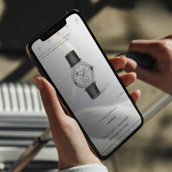 Teaser: Wempe-Website auf einem mobilen Endgerät
